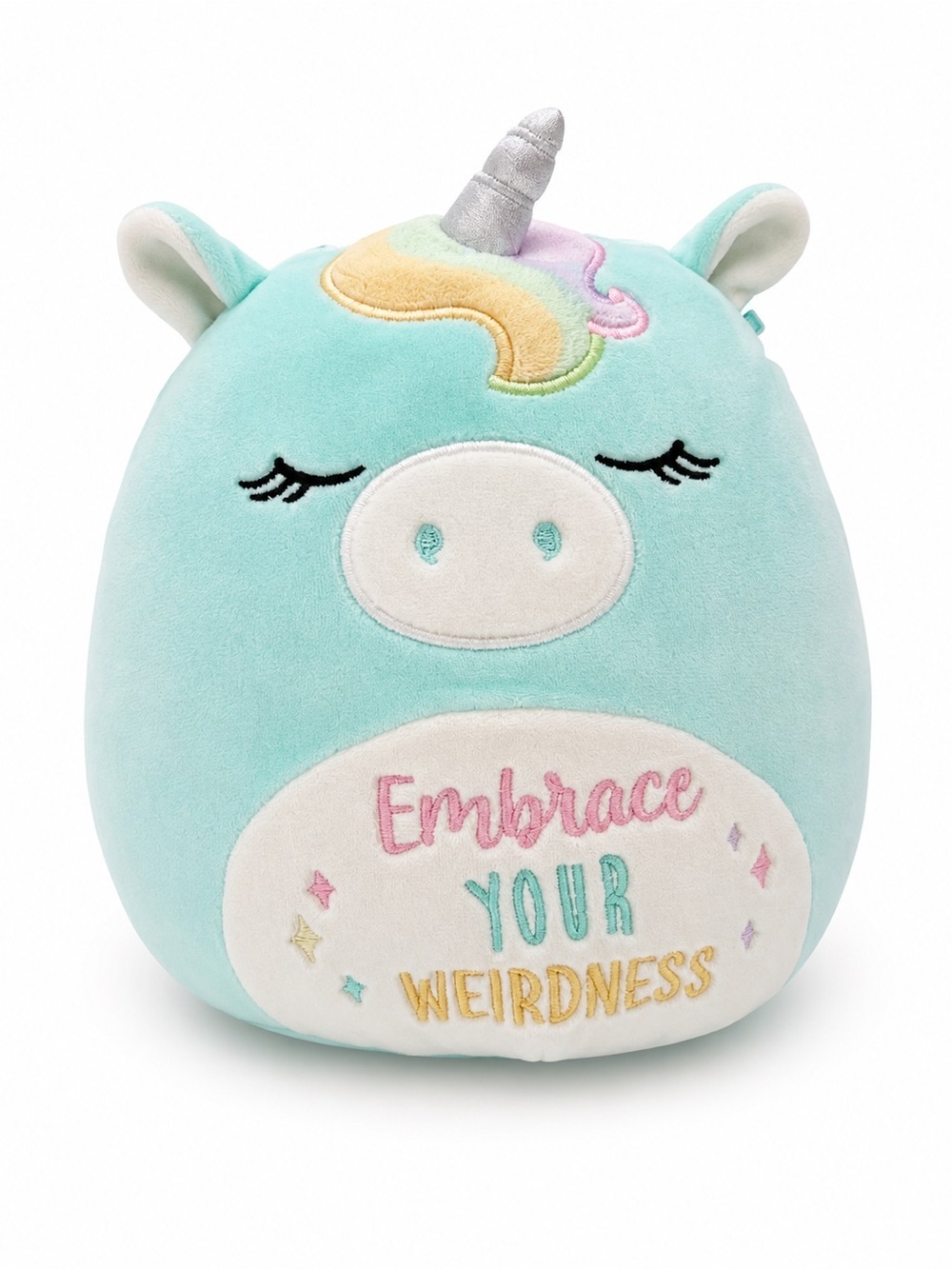🧸 2/$45 - Squishmallows Mint Unicorn Plush with Pastel Rainbow Mane